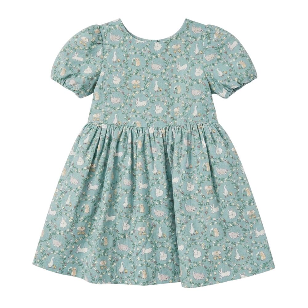 Mini Boden Bunny Animal Dress Girls Size 5-6Y